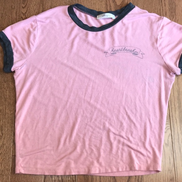 Pink and Grey Heartbreaker T-shirt - Picture 1 of 3